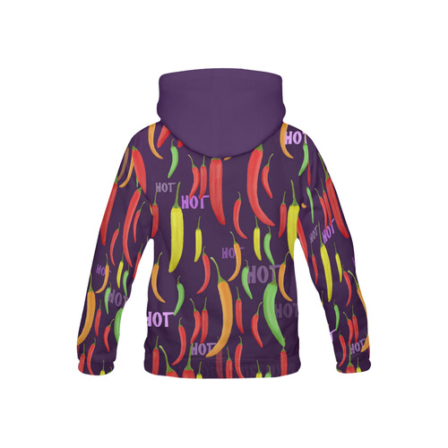 Hot peppar, chili All Over Print Hoodie for Kid (USA Size) (Model H13)
