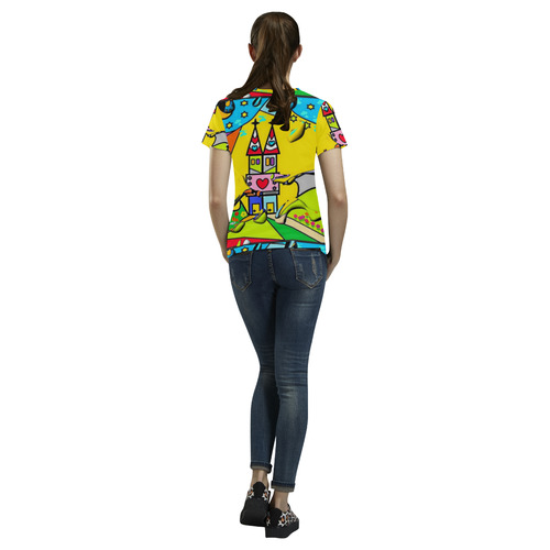 Dom by Nico Bielow All Over Print T-Shirt for Women (USA Size) (Model T40)