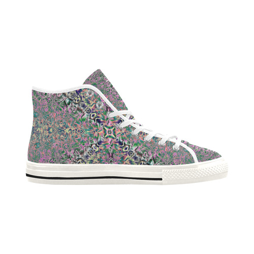 Watercolor Holograms Fractal Abstract Vancouver H Women's Canvas Shoes (1013-1)