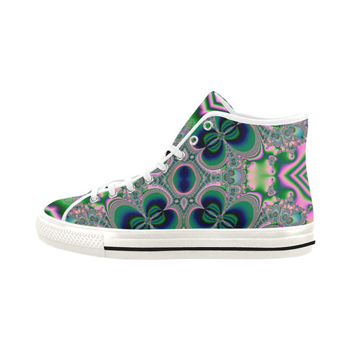 Butterflies Dancing Fractal Abstract Vancouver H Women's Canvas Shoes (1013-1)