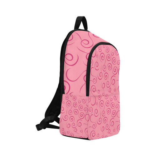 pink-swirl Fabric Backpack for Adult (Model 1659)