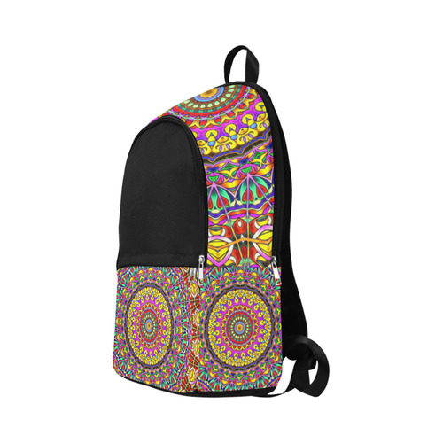 Oriental Watercolor Mandala multicolored h Fabric Backpack for Adult (Model 1659)