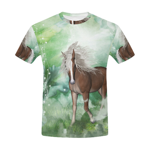 Horse in a fantasy world All Over Print T-Shirt for Men (USA Size) (Model T40)