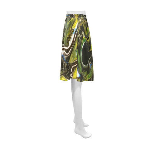 Liquified Rainforest Athena Women's Short Skirt (Model D15)