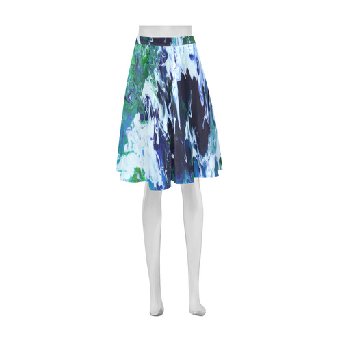 Arctic Moss Athena Women's Short Skirt (Model D15)