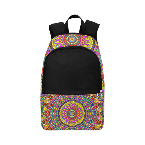 Oriental Watercolor Mandala multicolored h Fabric Backpack for Adult (Model 1659)