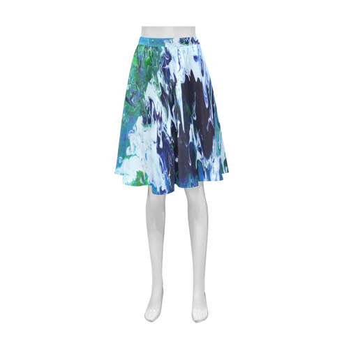 Arctic Moss Athena Women's Short Skirt (Model D15)