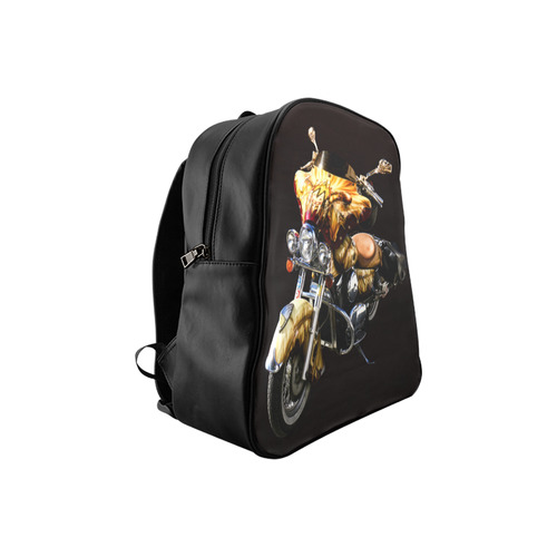 Fantastic Motorcycle School Backpack (Model 1601)(Small)