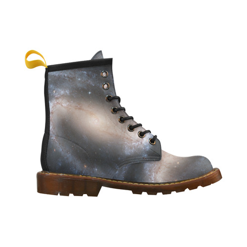 Barred spiral galaxy NGC 1300 High Grade PU Leather Martin Boots For Men Model 402H