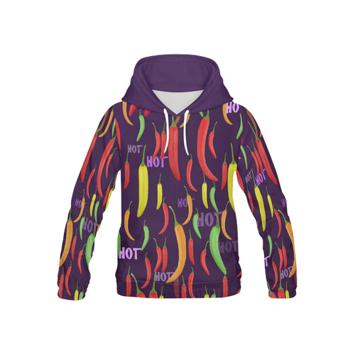 Hot peppar, chili All Over Print Hoodie for Kid (USA Size) (Model H13)