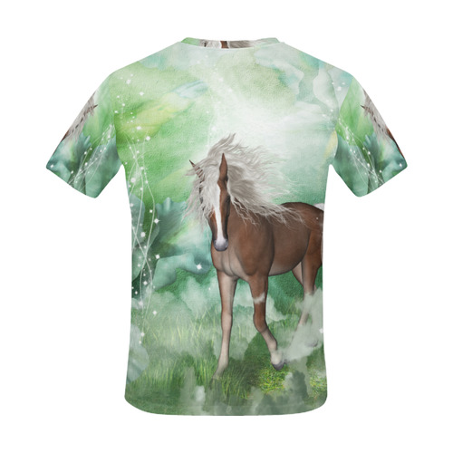 Horse in a fantasy world All Over Print T-Shirt for Men (USA Size) (Model T40)