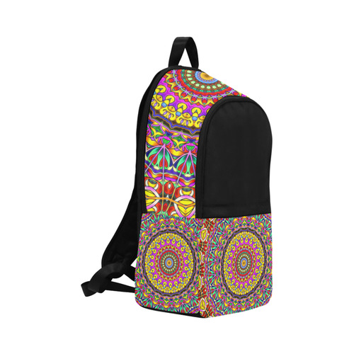 Oriental Watercolor Mandala multicolored h Fabric Backpack for Adult (Model 1659)