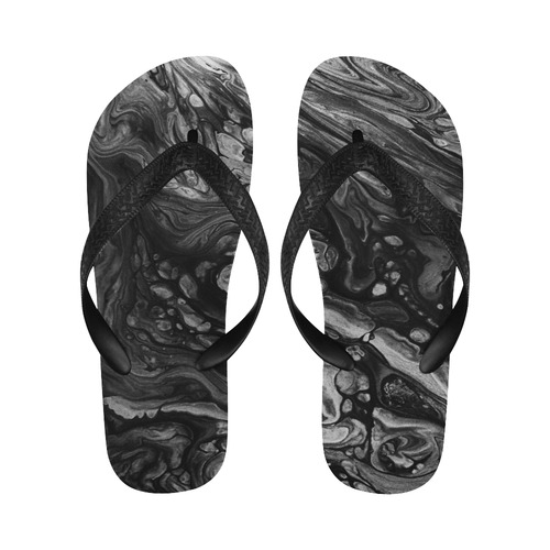 Dark Dreams Flip Flops for Men/Women (Model 040)