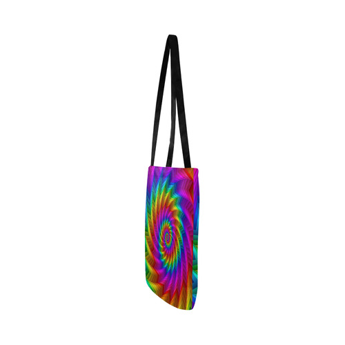 Psychedelic Rainbow Spiral Reusable Shopping Bag Model 1660 (Two sides)