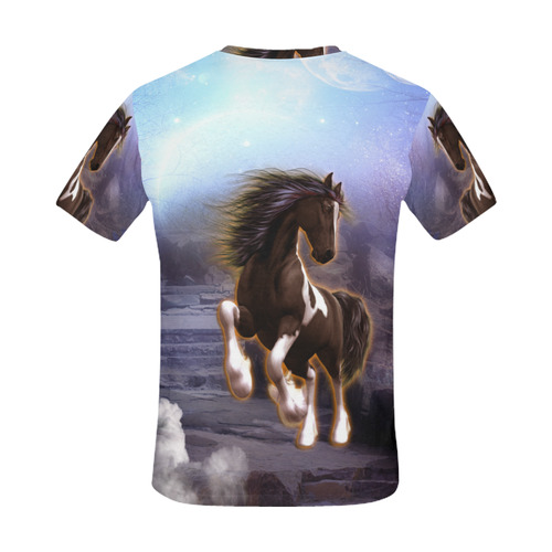 Wonderful horse All Over Print T-Shirt for Men (USA Size) (Model T40)