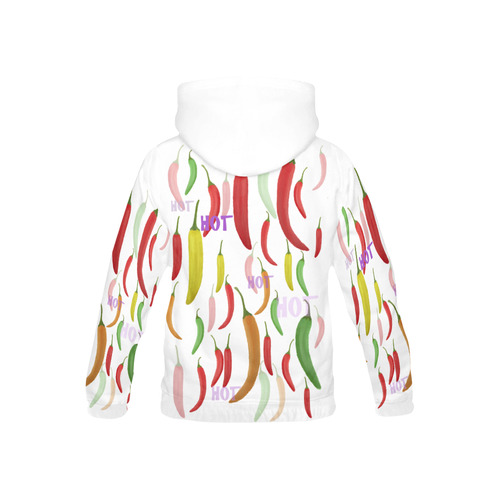 Hot Peppar, chilli All Over Print Hoodie for Kid (USA Size) (Model H13)