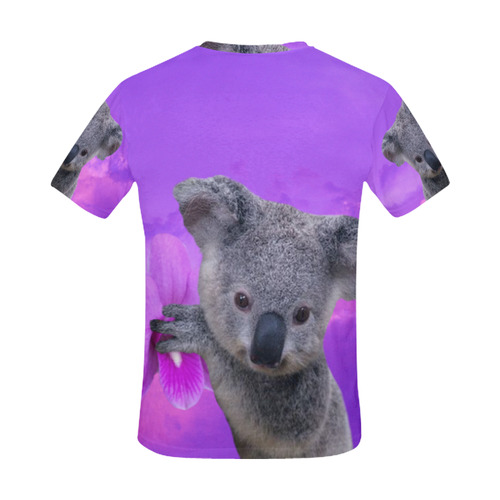 Koala and Orchid All Over Print T-Shirt for Men (USA Size) (Model T40)