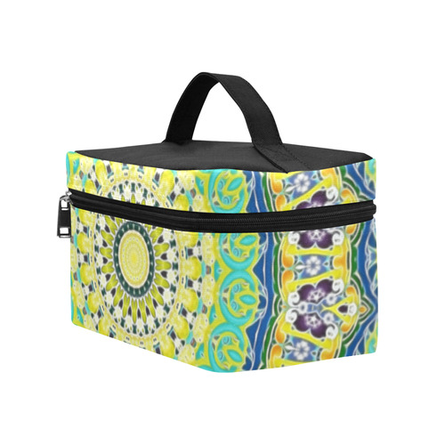 Power Mandala - Blue Green Yellow Lilac Lunch Bag/Large (Model 1658)