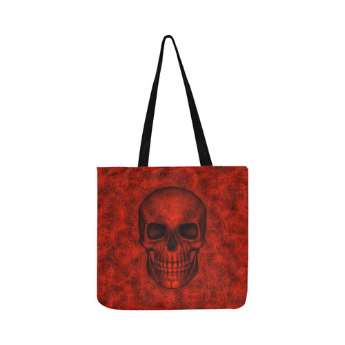 Smiling Skull on Fibers B by JamColors Reusable Shopping Bag Model 1660 (Two sides)