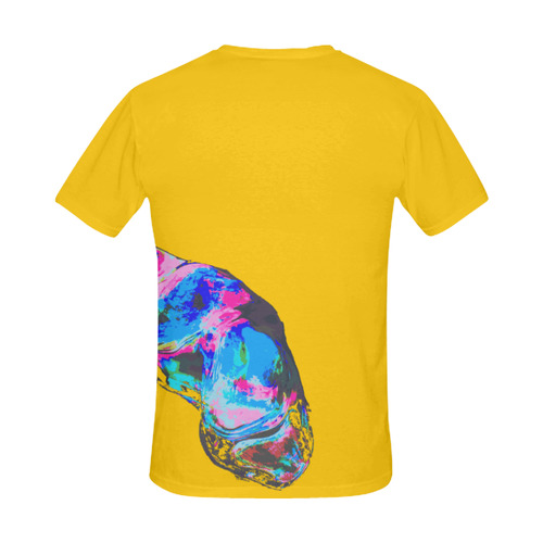 bubble boy on Yellow All Over Print T-Shirt for Men (USA Size) (Model T40)
