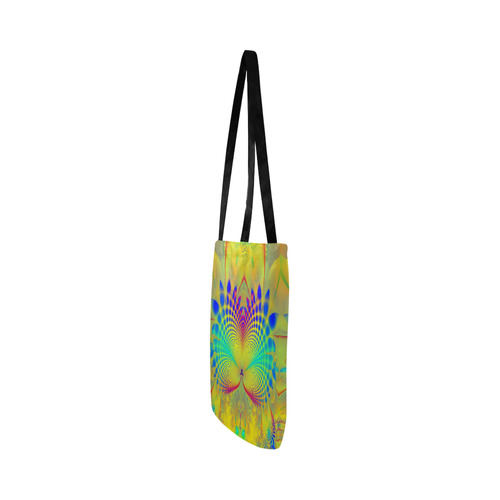 Summers Tropical Awakening Fractal Abstract Reusable Shopping Bag Model 1660 (Two sides)