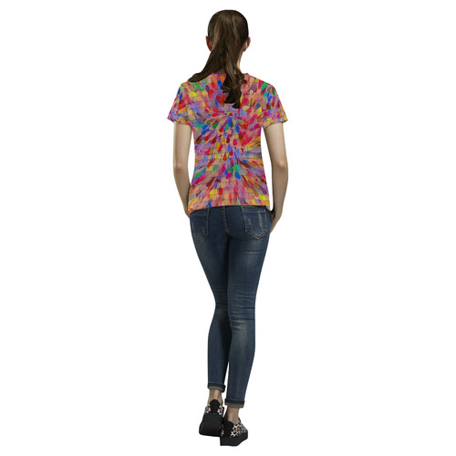 Bruch by Nico Bielow All Over Print T-Shirt for Women (USA Size) (Model T40)