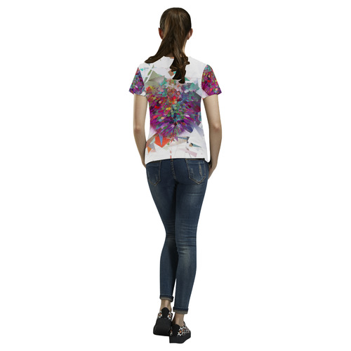 Tekno by Nico bielow All Over Print T-Shirt for Women (USA Size) (Model T40)