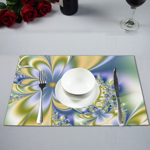 Silky Flowers Placemat 12’’ x 18’’ (Two Pieces)