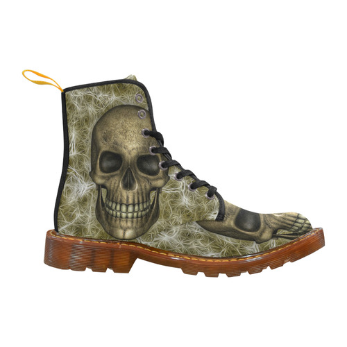 Smiling Skull on Fibers E by JamColors Martin Boots For Women Model 1203H