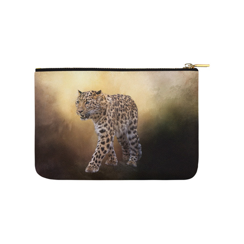 A magnificent painted Amur leopard Carry-All Pouch 9.5''x6''