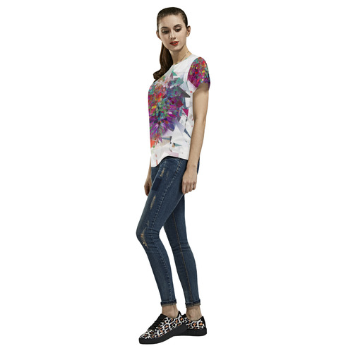 Tekno by Nico bielow All Over Print T-Shirt for Women (USA Size) (Model T40)