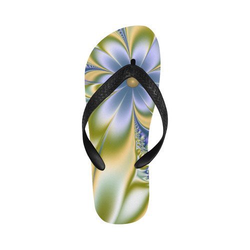 Silky Flowers Flip Flops for Men/Women (Model 040)