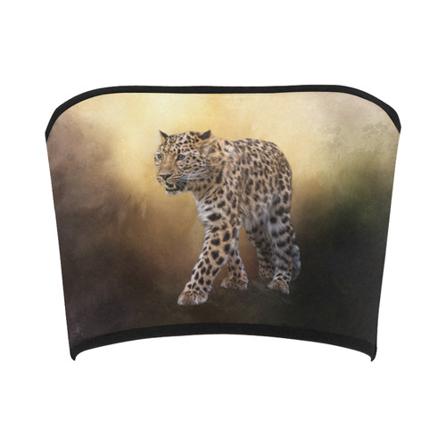 A magnificent painted Amur leopard Bandeau Top