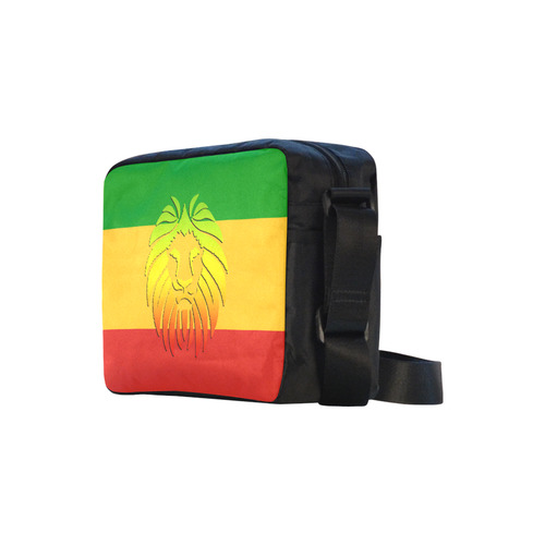 Rastafari Lion Flag green yellow red Classic Cross-body Nylon Bags (Model 1632)