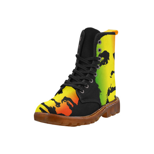 King Of Reggae Bob Marley Martin Boots For Women Model 1203H