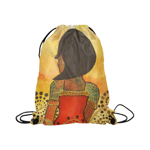 From A Distance High Drawstring Bag by Debra Brewer Art Large Drawstring Bag Model 1604 (Twin Sides)  16.5"(W) * 19.3"(H)