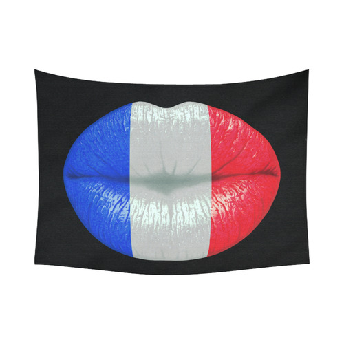 French smooch Cotton Linen Wall Tapestry 80"x 60"