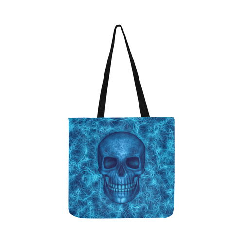 Smiling Skull on Fibers I by JamColors Reusable Shopping Bag Model 1660 (Two sides)