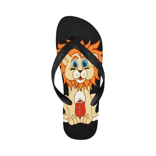 Football Lion Flip Flops for Men/Women (Model 040)