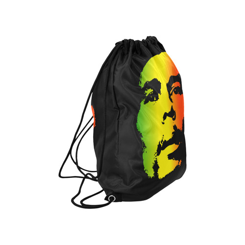 King Of Reggae Bob Marley Large Drawstring Bag Model 1604 (Twin Sides)  16.5"(W) * 19.3"(H)