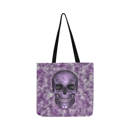 Smiling Skull on Fibers F by JamColors Reusable Shopping Bag Model 1660 (Two sides)