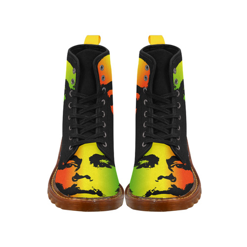 King Of Reggae Bob Marley Martin Boots For Women Model 1203H