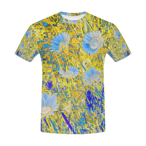 Flowers in the Field All Over Print T-Shirt for Men (USA Size) (Model T40)