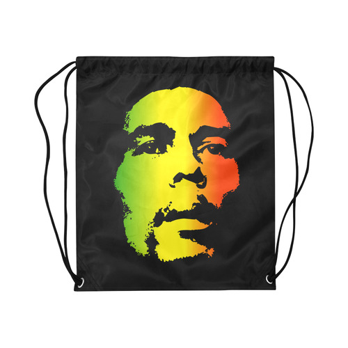 King Of Reggae Bob Marley Large Drawstring Bag Model 1604 (Twin Sides)  16.5"(W) * 19.3"(H)