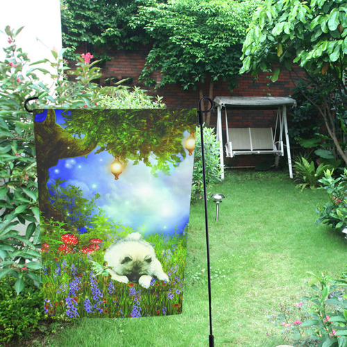 Fairy Wood Summer Garden Flag 12‘’x18‘’（Without Flagpole）