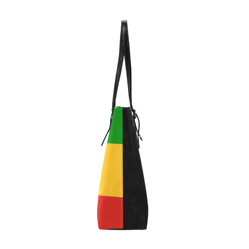 Rastafari Lion Flag green yellow red Euramerican Tote Bag/Small (Model 1655)