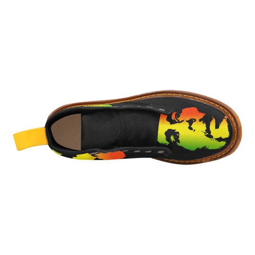 King Of Reggae Bob Marley Martin Boots For Men Model 1203H