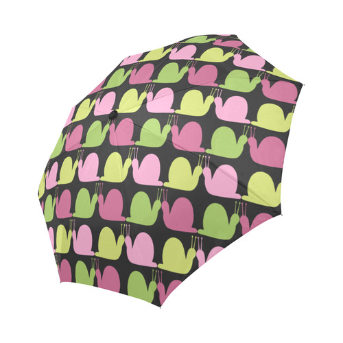 Whimsical Pastel Snails Pattern Auto-Foldable Umbrella (Model U04)