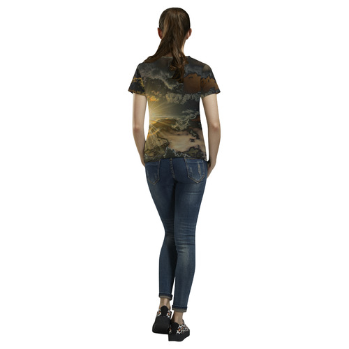 sun break All Over Print T-Shirt for Women (USA Size) (Model T40)
