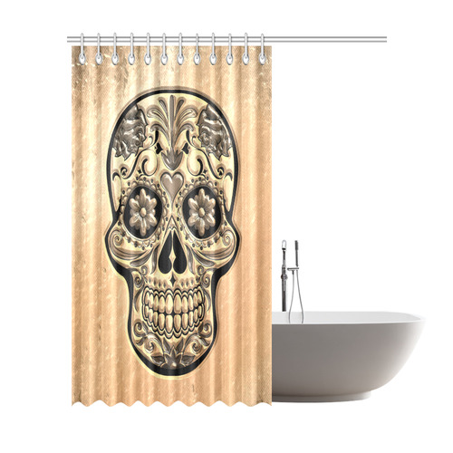 Skull20170493_by_JAMColors Shower Curtain 72"x84"